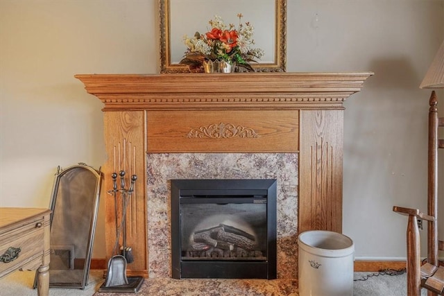 2509 Ridge Rd, Jefferson Hills, PA 15332 - detailed view of a high end fireplace