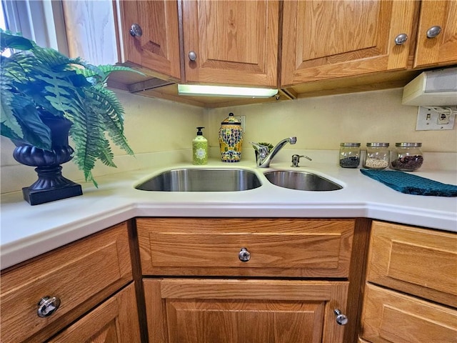 468 Lois Dr, Baldwin Boro, PA 15236 - kitchen featuring light countertops and brown cabinetry
