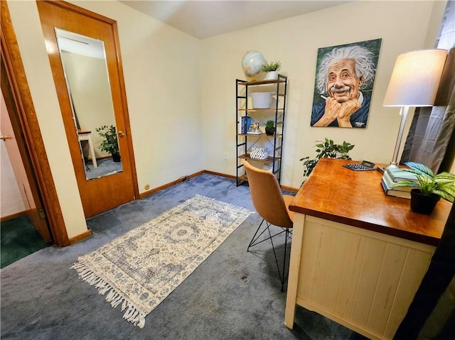 468 Lois Dr, Baldwin Boro, PA 15236 - office area featuring carpet floors and baseboards