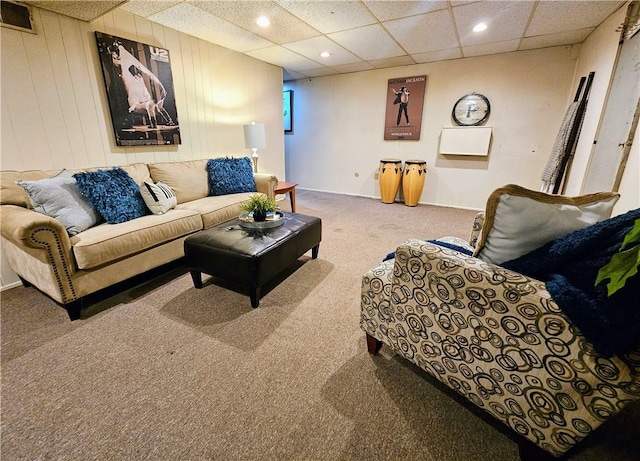 468 Lois Dr, Baldwin Boro, PA 15236 - carpeted living room featuring recessed lighting