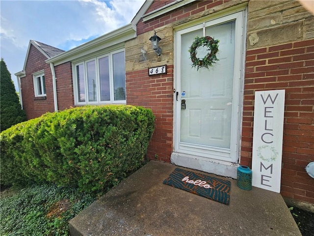 468 Lois Dr, Baldwin Boro, PA 15236 - view of exterior entry with brick siding