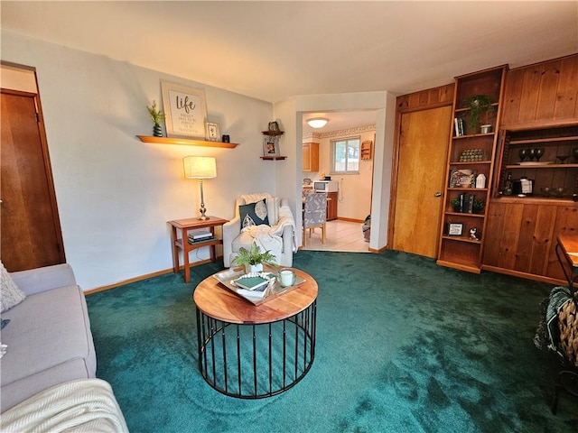 468 Lois Dr, Baldwin Boro, PA 15236 - living room featuring carpet floors and baseboards