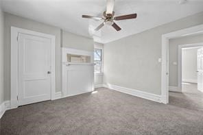 10207 Frankstown Rd, Penn Hills, PA 15235 - unfurnished bedroom with carpet flooring and ceiling fan