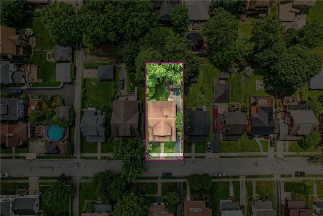 946 Alcoma St, Sharon, PA 16146 - aerial perspective of suburban area featuring property parcel outlined