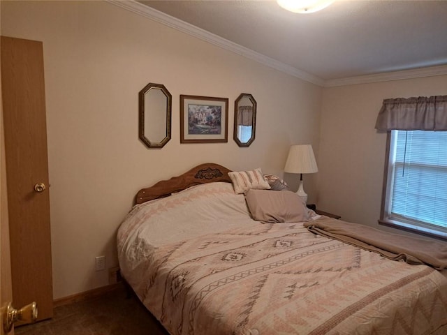 844 Williams St, Confluence Boro, PA 15424 - bedroom featuring dark colored carpet and crown molding