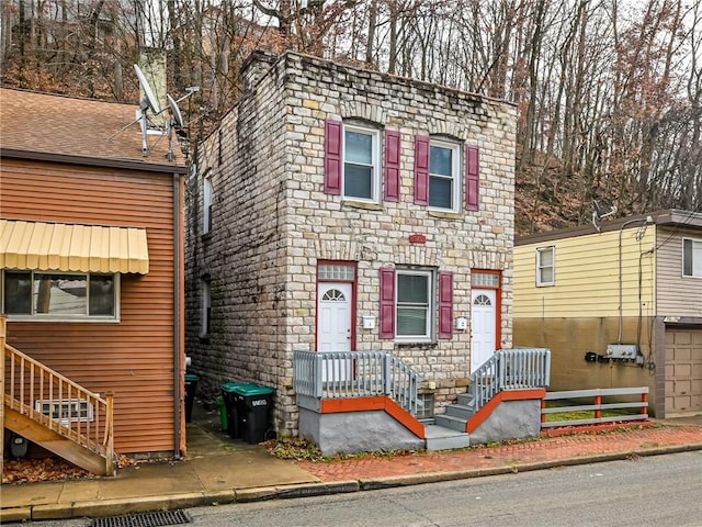 720 Evergreen Ave, Millvale, PA 15209 - view of front of home with stone siding