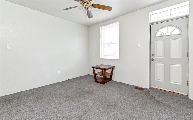 720 Evergreen Ave, Millvale, PA 15209 - carpeted entrance foyer with plenty of natural light and a ceiling fan