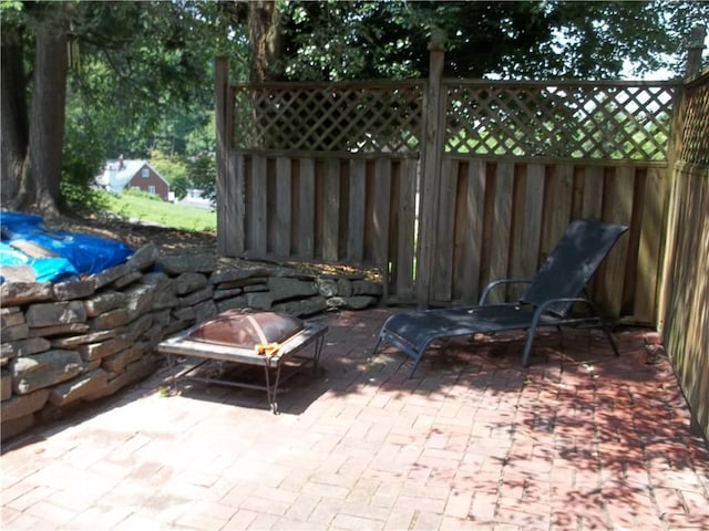 243 Byron Rd, Ross Twp, PA 15237 - view of patio / terrace featuring an outdoor fire pit