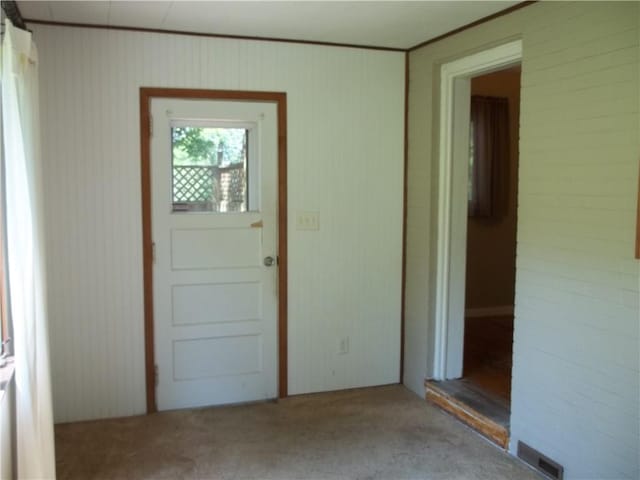 243 Byron Rd, Ross Twp, PA 15237 - doorway with carpet flooring