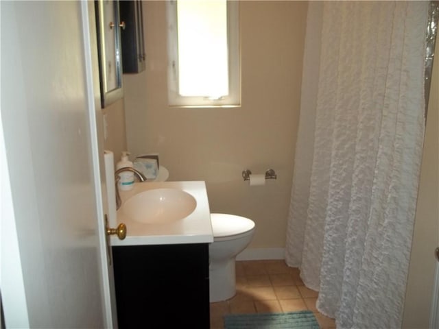 243 Byron Rd, Ross Twp, PA 15237 - full bathroom with vanity, tile patterned floors, and curtained shower