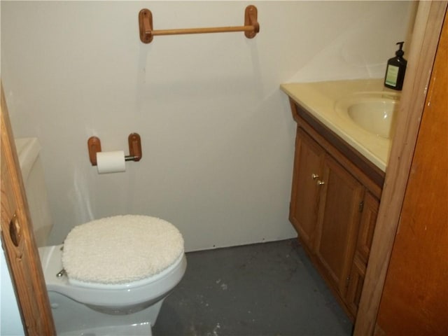 243 Byron Rd, Ross Twp, PA 15237 - half bathroom with vanity and concrete floors