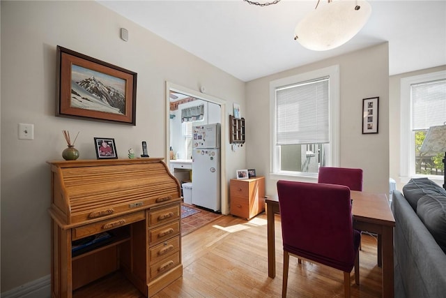 225 E Swissvale Ave Unit 2, Edgewood, PA 15218 - dining area with light wood finished floors