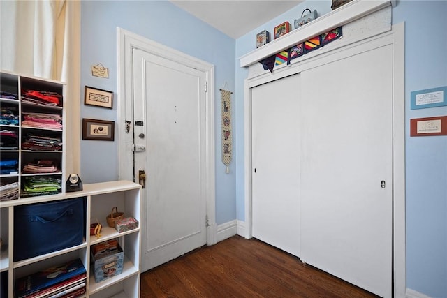 225 E Swissvale Ave Unit 2, Edgewood, PA 15218 - entrance foyer with dark wood finished floors and baseboards