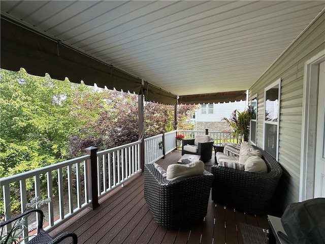 30 Trotter Ln, Findlay Twp, PA 15026 - wooden deck featuring outdoor lounge area