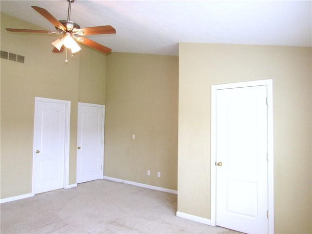 6921 Spring Valley Ln, Murrysville, PA 15632 - unfurnished bedroom featuring light carpet and ceiling fan