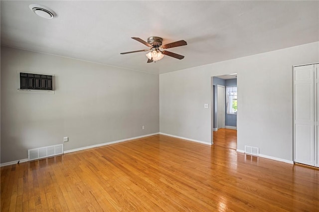 2485 Victoria Dr, Hermitage, PA 16148 - unfurnished room featuring a ceiling fan and light wood finished floors