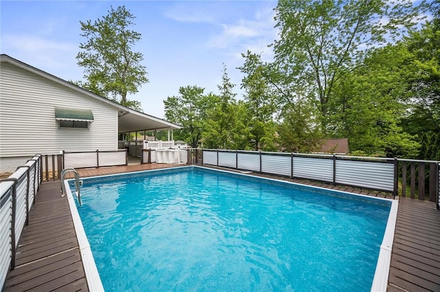 2485 Victoria Dr, Hermitage, PA 16148 - swimming pool with a deck