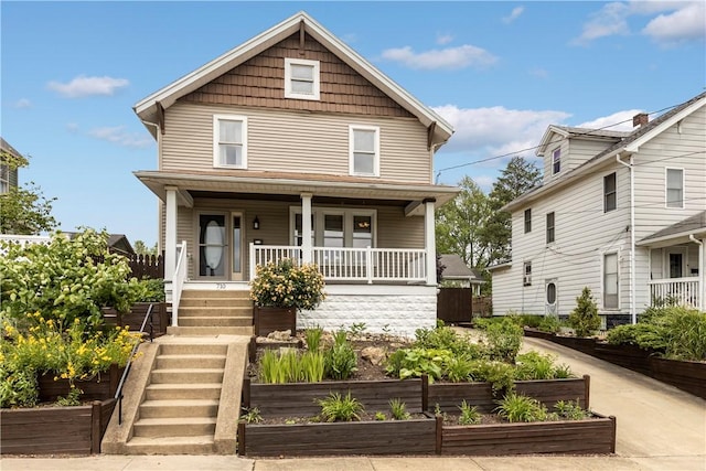 710 Duncan Ave, City Of Washington, PA 15301 - traditional style home featuring a vegetable garden and covered porch