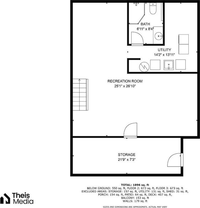 710 Duncan Ave, City Of Washington, PA 15301 - view of floor plan / room layout