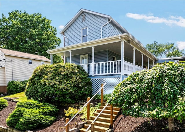 217 Orchard St, West Deer, PA 15006 - view of front of property with stairs and a porch