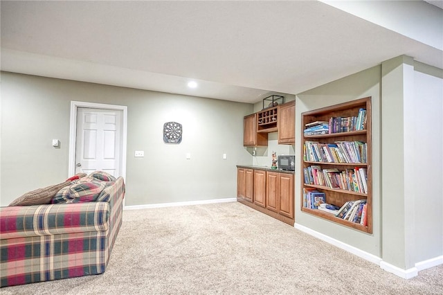 2023 Sterling Dr, South Fayette, PA 15057 - sitting room with light carpet and recessed lighting