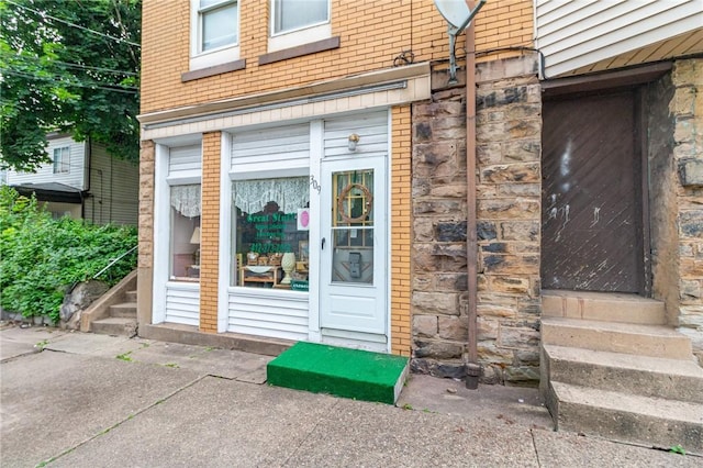 502 3rd St, Pitcairn, PA 15140 - entrance to property with brick siding