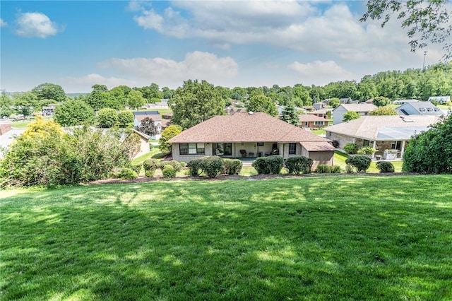 406 Dove Dr, South Union Twp, PA 15401 - view of front of home with a front yard and a residential view