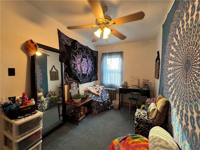 203 10th, St, PA 15963 - sitting room featuring carpet floors and a ceiling fan