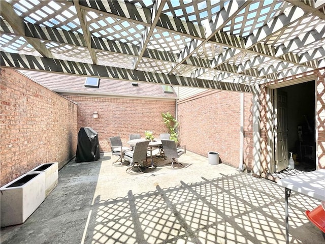 518 Farndale Rd, Ohara, PA 15238 - view of patio with outdoor dining space, a pergola, and grilling area