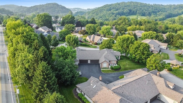 103 Cambridge Ct, Springdale Twp, PA 15049 - aerial perspective of suburban area featuring a mountainous background