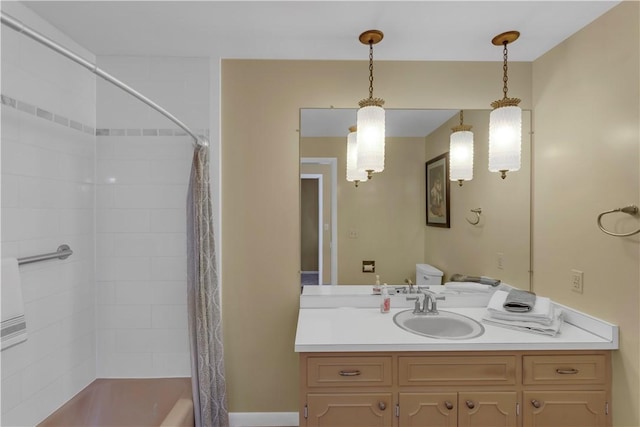425 Ridge Rd, Hempfield Twp Wml, PA 15601 - full bathroom with vanity and shower / tub combo with curtain