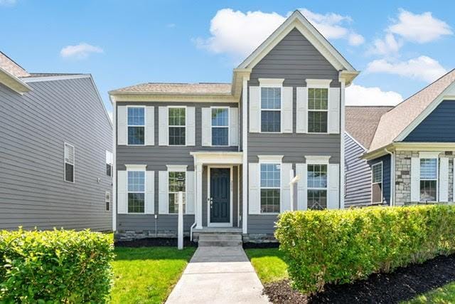 2008 Ashton Row, South Fayette, PA 15017 - view of front facade featuring a front yard