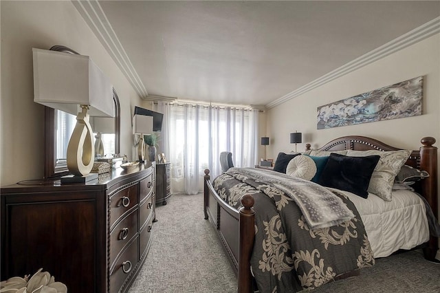 320 Fort Duquesne Blvd Unit 26N, Downtown Pgh, PA 15222 - bedroom with light colored carpet and ornamental molding