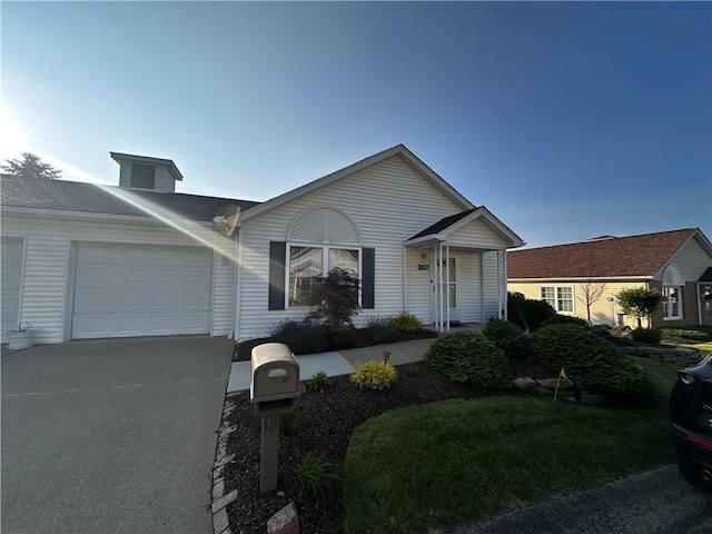 207 Village Ct, South Strabane, PA 15301 - ranch-style house featuring a garage and driveway