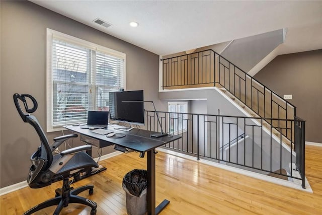 71 Waterfront Dr, Washingtons Landing, PA 15222 - office featuring wood finished floors and recessed lighting