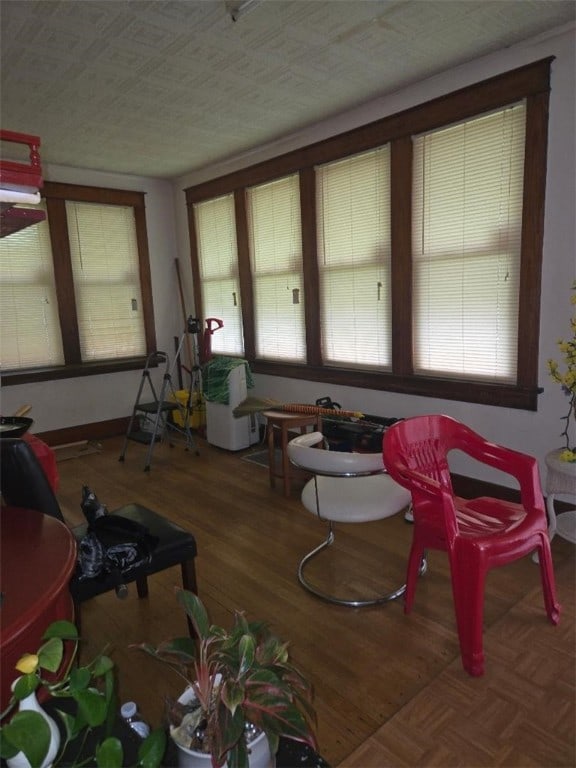 615 Morgantown Rd, South Union Twp, PA 15401 - living area featuring wood finished floors and baseboards