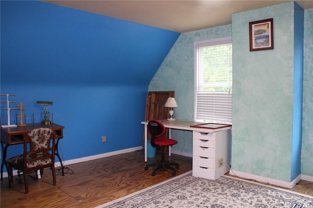 200 School St, Green Tree, PA 15220 - home office with lofted ceiling and wood finished floors
