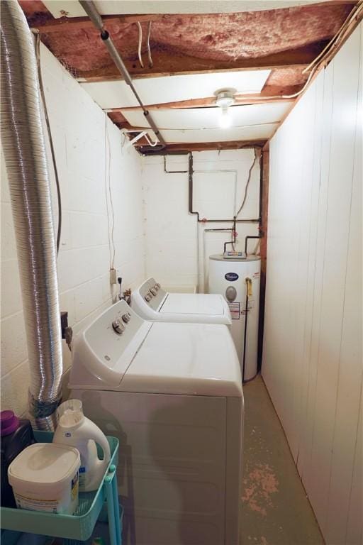 248 Laddie Dr, Canton Twp, PA 15301 - laundry area with water heater and washer and clothes dryer
