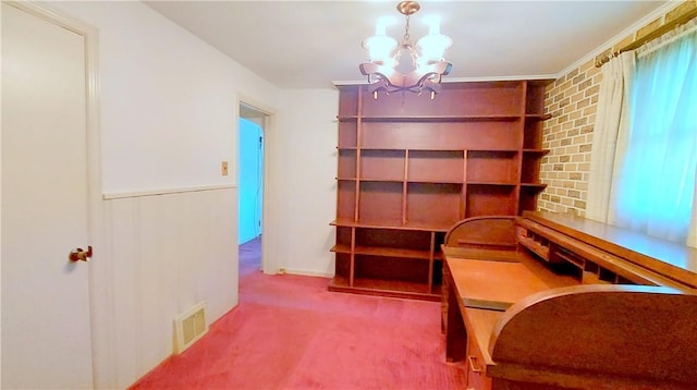 93 8th Ave, Ross Twp, PA 15229 - unfurnished room with a chandelier and carpet flooring
