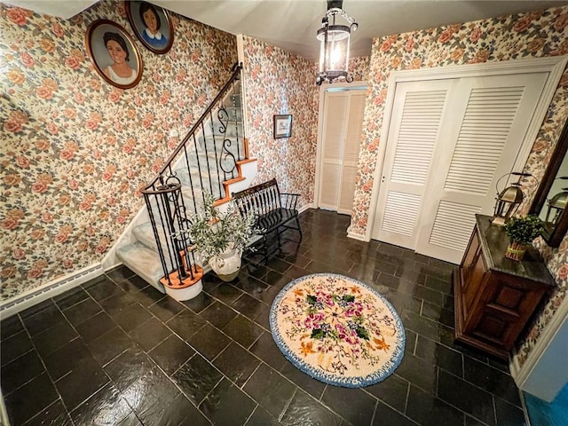 123 W Muntz Ave, Twp Of But Se, PA 16001 - dining area featuring wallpapered walls and stairway