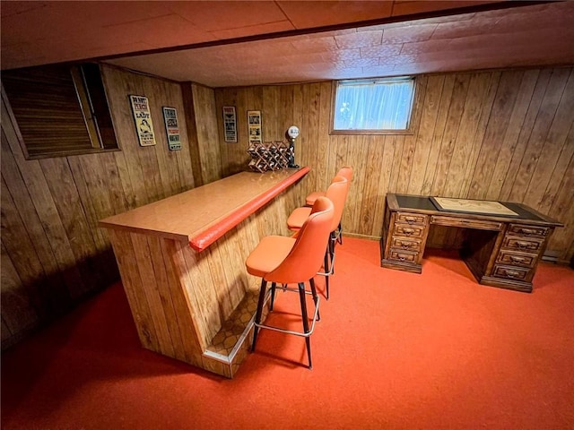 123 W Muntz Ave, Twp Of But Se, PA 16001 - indoor dry bar with wooden walls and carpet flooring