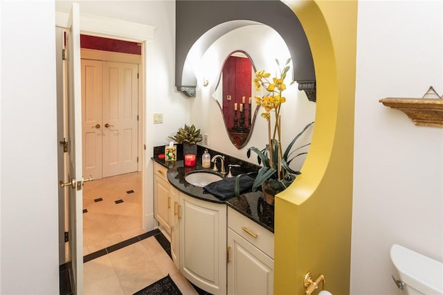 99 Wiggins Ln, South Union Twp, PA 15401 - bathroom featuring vanity and tile patterned floors