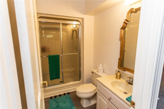 99 Wiggins Ln, South Union Twp, PA 15401 - bathroom with a shower with shower door and vanity
