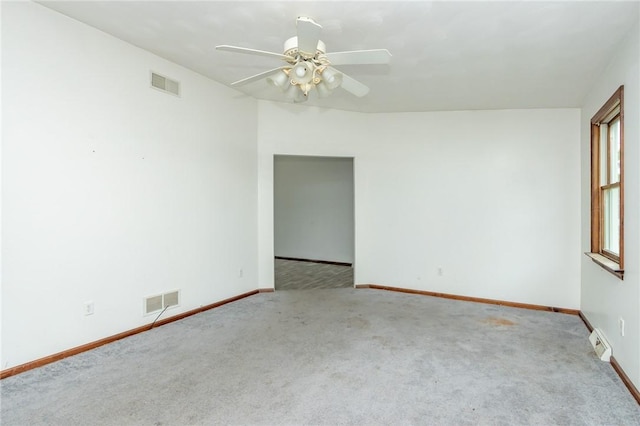 400 Moween Rd, Loyalhanna, PA 15681 - carpeted empty room featuring baseboards and a ceiling fan