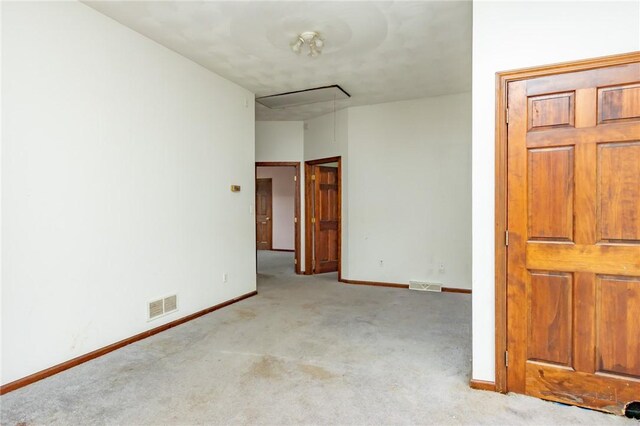 400 Moween Rd, Loyalhanna, PA 15681 - empty room with attic access and carpet floors