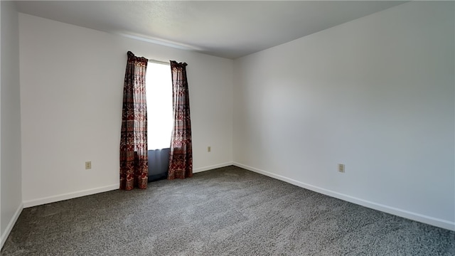 3011 Meyeridge Rd, Shaler, PA 15209 - empty room featuring dark colored carpet and baseboards