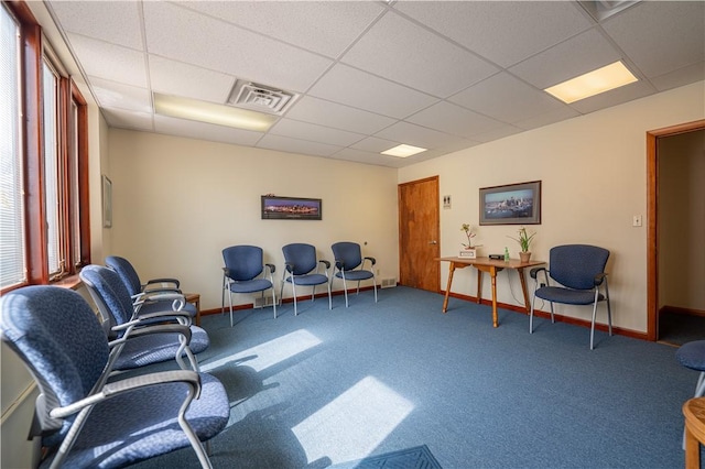 3519 Bigelow Blvd, Oakland, PA 15213 - sitting room with a paneled ceiling and carpet