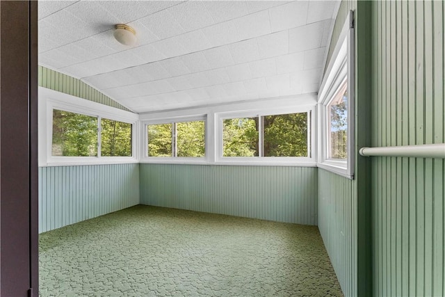11 Old Mill Rd, Wharton Twp, PA 15470 - unfurnished sunroom featuring lofted ceiling