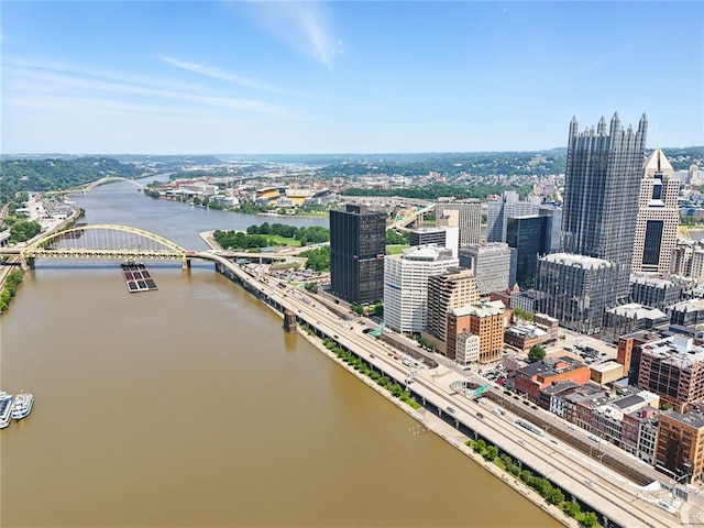 151 Fort Pitt Blvd Unit 1403, Downtown Pgh, PA 15222 - view of urban area with a notable bridge and a nearby body of water