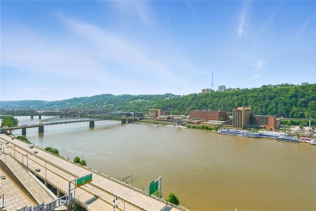 151 Fort Pitt Blvd Unit 1403, Downtown Pgh, PA 15222 - water view featuring a notable bridge